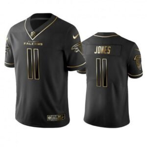 Atlanta Falcons #11 Julio Jones Stitched NFL Vapor Untouchable Limited Black Golden Jersey