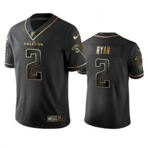 Atlanta Falcons #2 Matt Ryan Stitched NFL Vapor Untouchable Limited Black Golden Jersey