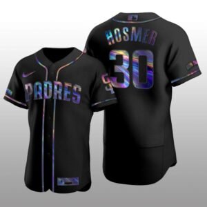 Authentic Eric Hosmer San Diego Padres Holographic Black Golden Edition Jersey