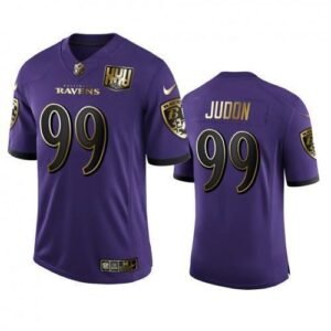 Baltimore Ravens #99 Matthew Judon Nike Purple Team 25th Season Golden Limited NFL Jersey