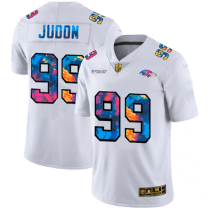 Baltimore Ravens #99 Matthew Judon White Nike Multi-Color 2020 NFL Crucial Catch Limited NFL Jersey