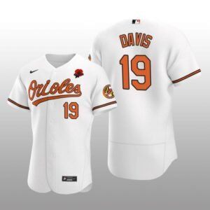 Baltimore Orioles Chris Davis Authentic White Memorial Day Jersey