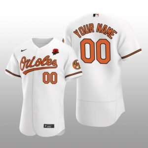Baltimore Orioles Custom Authentic White Memorial Day Jersey