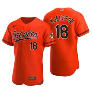 Baltimore Orioles Heston Kjerstad Orange 2020 MLB Draft Alternate Authentic Jersey