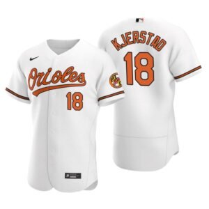 Baltimore Orioles Heston Kjerstad White 2020 MLB Draft Home Authentic Jersey