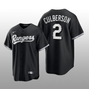 Black Rangers Charlie Culberson All Black Fashion Serise Replica Jersey