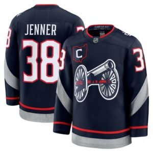 Boone Jenner Columbus Blue Jackets 2025 NHL Stadium Series Premium Jersey – Navy
