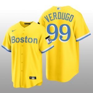 Boston Red Sox Alex Verdugo City Connect Replica Nike Gold Jersey