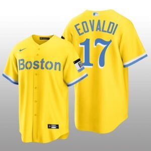 Boston Red Sox Nathan Eovaldi City Connect Replica Nike Gold Jersey