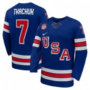 Brady Tkachuk USA Hockey Olympic Nike 2026 Royal Home Replica Jersey