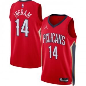 Brandon Ingram New Orleans Pelicans Jordan Brand Statement Edition Swingman Jersey – Red