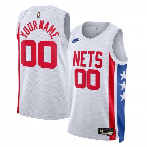 Brooklyn Nets Nike Unisex Custom Swingman Jersey – Classic Edition – White
