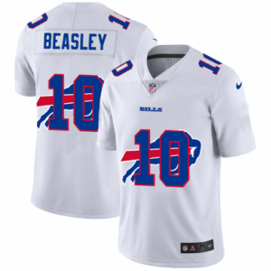 Buffalo Buffalo Bills #10 Cole Beasley White Team Logo Dual Overlap Limited NFL Jersey