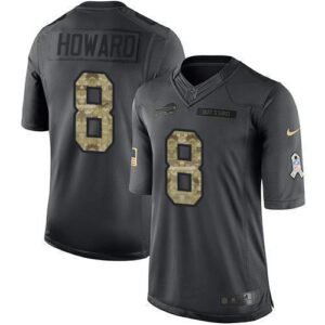 Buffalo Buffalo Bills #8 O. J. Howard Black Stitched NFL Limited 2016 Salute to Service Jersey