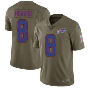 Buffalo Buffalo Bills #8 O. J. Howard Olive Stitched NFL Limited 2017 Salute To Service Jersey