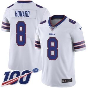 Buffalo Buffalo Bills #8 O. J. Howard White Stitched NFL 100th Season Vapor Limited Jersey