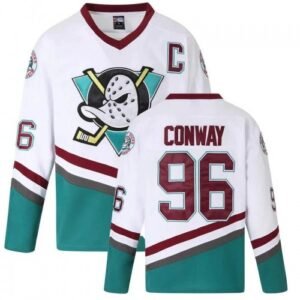 Charlie Conway Men’s Anaheim Ducks 1996/97 Retro White Jersey