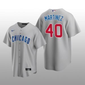Chicago Cubs Jose Martinez Gray Replica Road Jersey