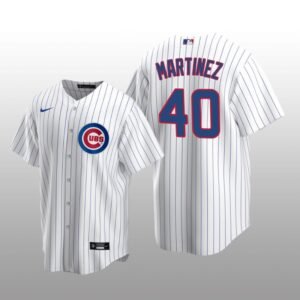 Chicago Cubs Jose Martinez White Replica Home Jersey