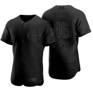 Chicago Cubs Lee Smith Black Award Collection Hall of Fame Jersey