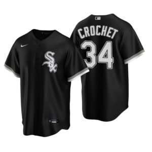 Chicago White Sox Garrett Crochet Black 2020 MLB Draft Alternate Replica Jersey