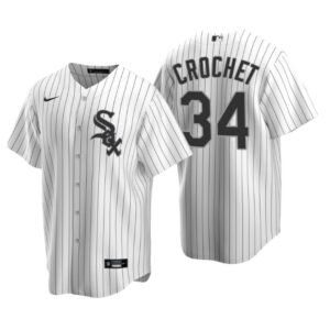 Chicago White Sox Garrett Crochet White 2020 MLB Draft Home Replica Jersey