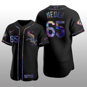 Chicago White Sox Men’s Iridescent Logo Holographic Limited Jersey Codi Heuer Black Authentic