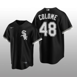 Chicago White Sox Men’s Replica Alternate Jersey Alex Colome Black Nike