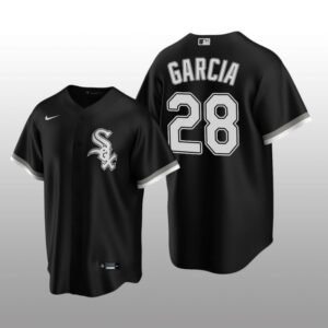 Chicago White Sox Men’s Replica Alternate Jersey Leury Garcia Black Nike
