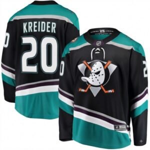 Chris Kreider Men’s Anaheim Ducks Black Alternate Breakaway Jersey