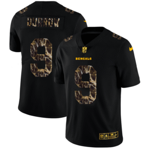 Cincinnati Bengals #9 Joe Burrow Black Nike Flocked Lightning Vapor Limited NFL Jersey