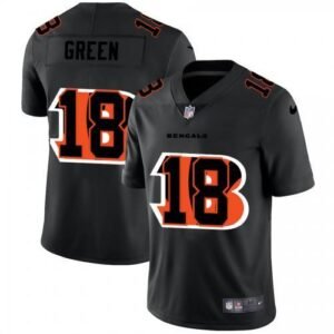 Cincinnati Cincinnati Bengals #18 A.J. Green Nike Team Logo Dual Overlap Limited NFL Jersey Black