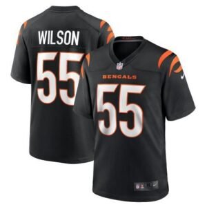 Cincinnati Cincinnati Bengals #55 Logan Wilson Black Nike Game Jersey