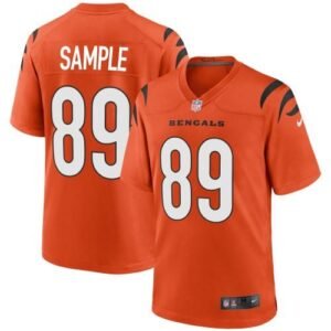Cincinnati Cincinnati Bengals #89 Drew Sample Orange Nike Alternate Game Jersey