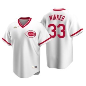 Cincinnati Reds Jesse Winker White Cooperstown Collection Home Jersey