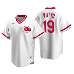 Cincinnati Reds Joey Votto White Cooperstown Collection Home Jersey