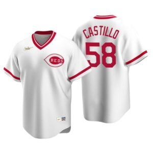Cincinnati Reds Luis Castillo White Cooperstown Collection Home Jersey