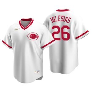 Cincinnati Reds Raisel Iglesias White Cooperstown Collection Home Jersey