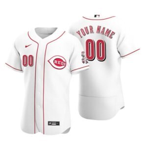 Cincinnati Reds White 2020 Home Authentic Custom Men’s Jersey