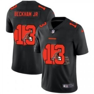 Cleveland Cleveland Browns #13 Odell Beckham Jr. Nike Team Logo Dual Overlap Limited NFL Jersey Black