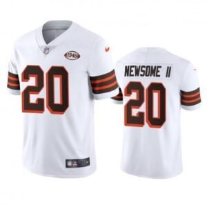 Cleveland Cleveland Browns #20 Greg Newsome II Nike 1946 Collection Alternate Vapor Limited NFL Jersey – White