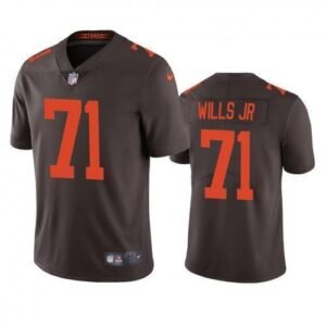 Cleveland Cleveland Browns #71 Jedrick Wills Nike Brown 2020 NFL Draft Alternate Vapor Limited Jersey