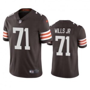 Cleveland Cleveland Browns #71 Jedrick Wills Nike Brown 2020 NFL Draft Vapor Limited Jersey
