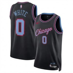 Coby White Chicago Bulls Nike Unisex 2025/26 Hardwood Classics Black Swingman Jersey