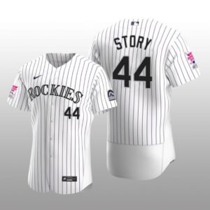 Colorado Rockies Trevor Story MLB All-Star Game Home Run Derby White Purple Jersey