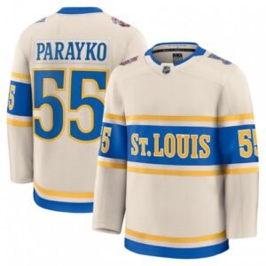 Colton Parayko St. Louis Blues 2025 NHL Winter Classic Premium Player Jersey – Cream