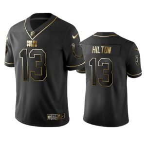Colts #13 T.Y. Hilton Stitched NFL Vapor Untouchable Limited Black Golden Jersey