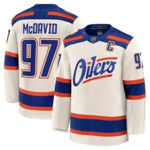 Connor McDavid Edmonton Oilers Alternate Cream Premium Player Jersey