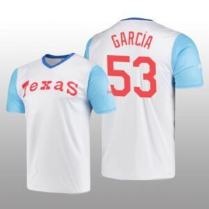 Cooperstown Collection Adolis Garcia Rangers Jersey White Wordmark Stitches Men’s