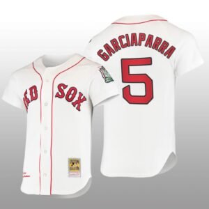 Cooperstown Collection Boston Red Sox Nomar Garciaparra White Authentic Home Jersey